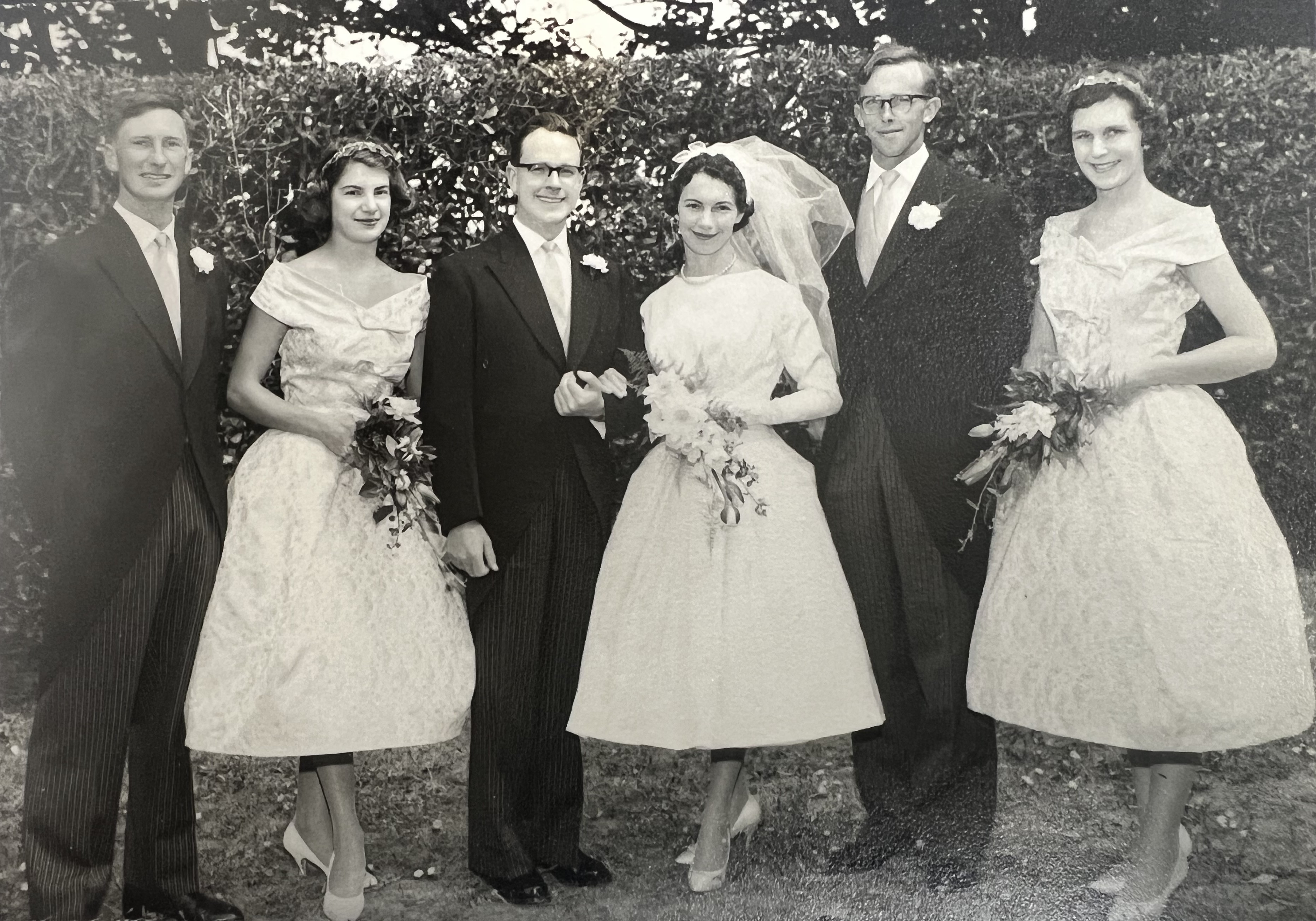 Shell's wedding party, January 1960