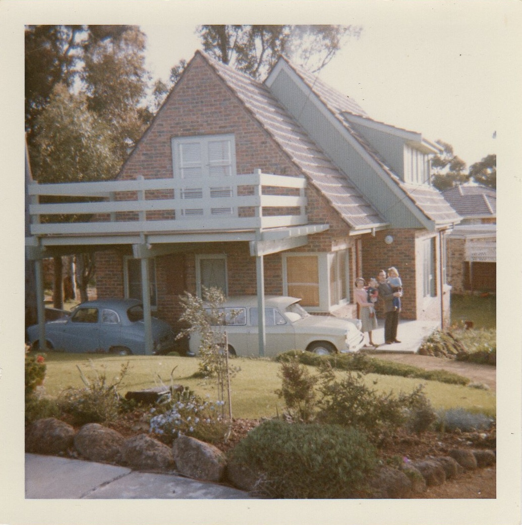 The family at their Frankston house, 1963